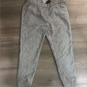 Gray Textured Pants